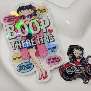 Flatback Focal Bead B Boo Badge Crafts Keychain Beaded Pen Phone Chain Pin Clip